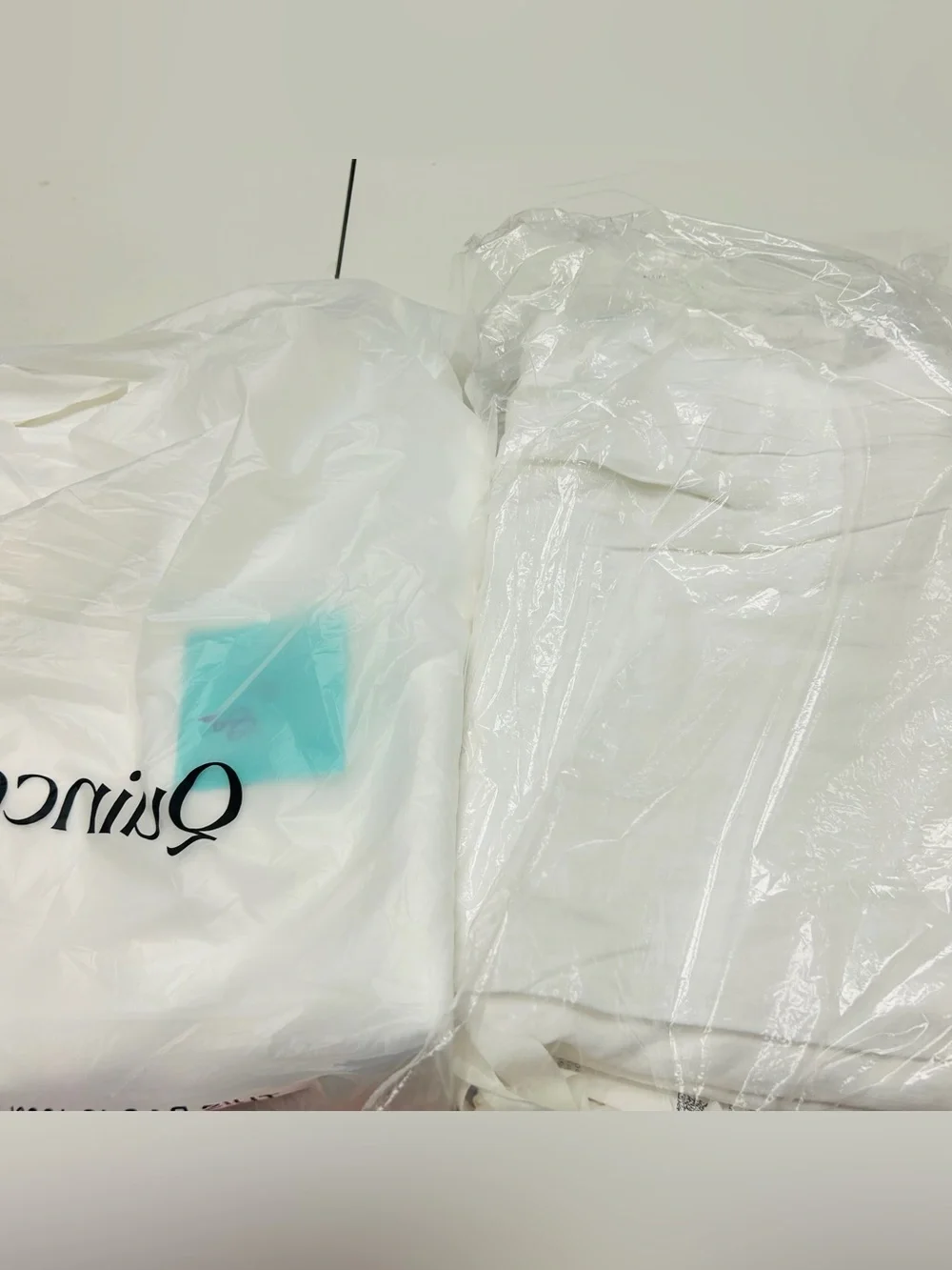 NWT QUINCE Set Of 2 48x96 Cotton Sheer Curtains Ivory 8941